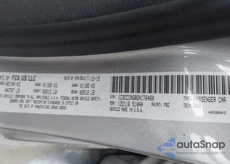 2016 Chrysler 200 Limited from USA, damaged, VIN 1C3CCCAG8GN176460